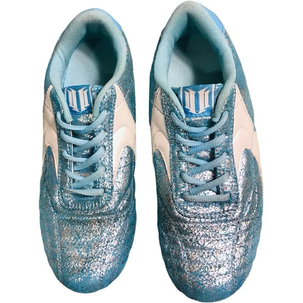 Eleven by Venus Williams Blue Silver Crackle Tennis Sneakers